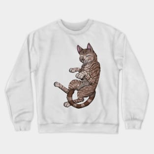 Chocolate Tabby Shorthair Crewneck Sweatshirt